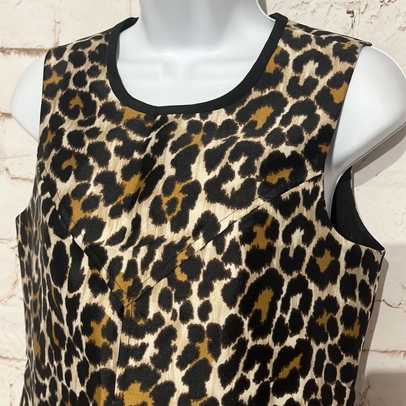 🆕J. Crew Leopard Shift Dress, Size 2 - Picture 6 of 10